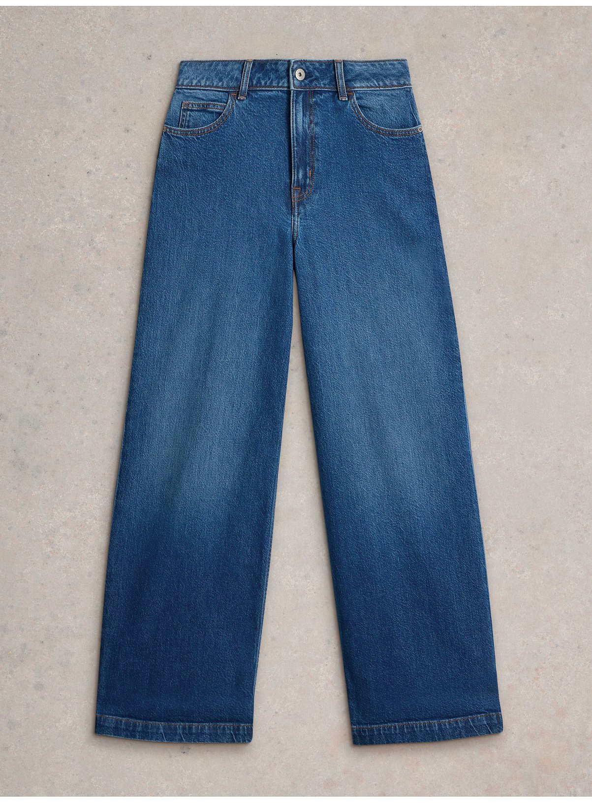 WHITE STUFF Ayla Wide Leg Jean Mid Denim 8R - Image 5 thumbnail